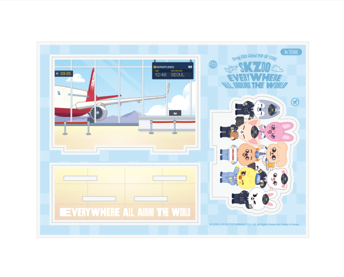 [PRE-ORDER] SKZOO “Everywhere All Around the World” Pop-Up (Acrylic Stand Seoul Ver.)