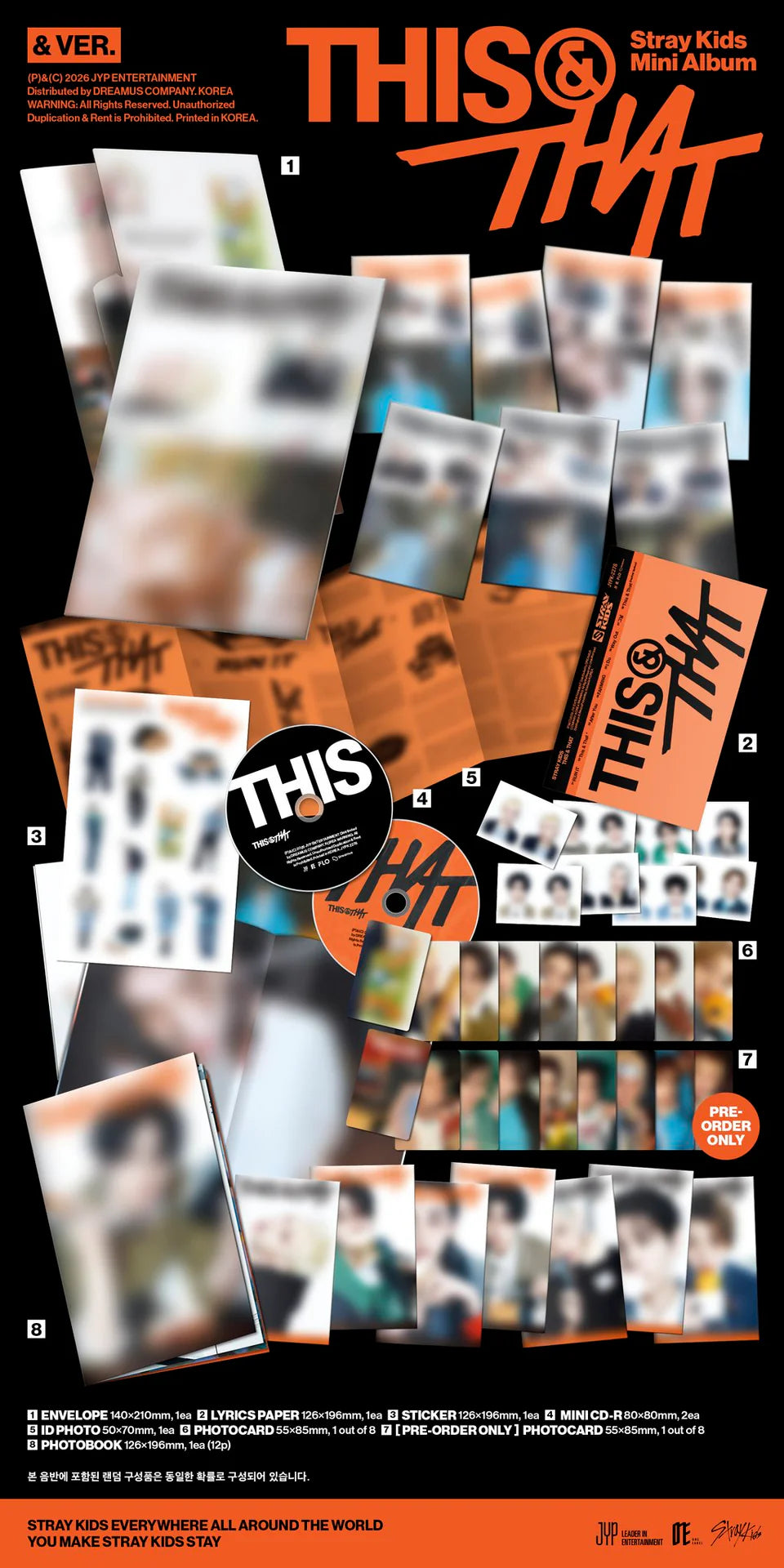 [PRE-ORDER] STRAY KIDS Mini Album 'THIS & THAT' [& VER.]