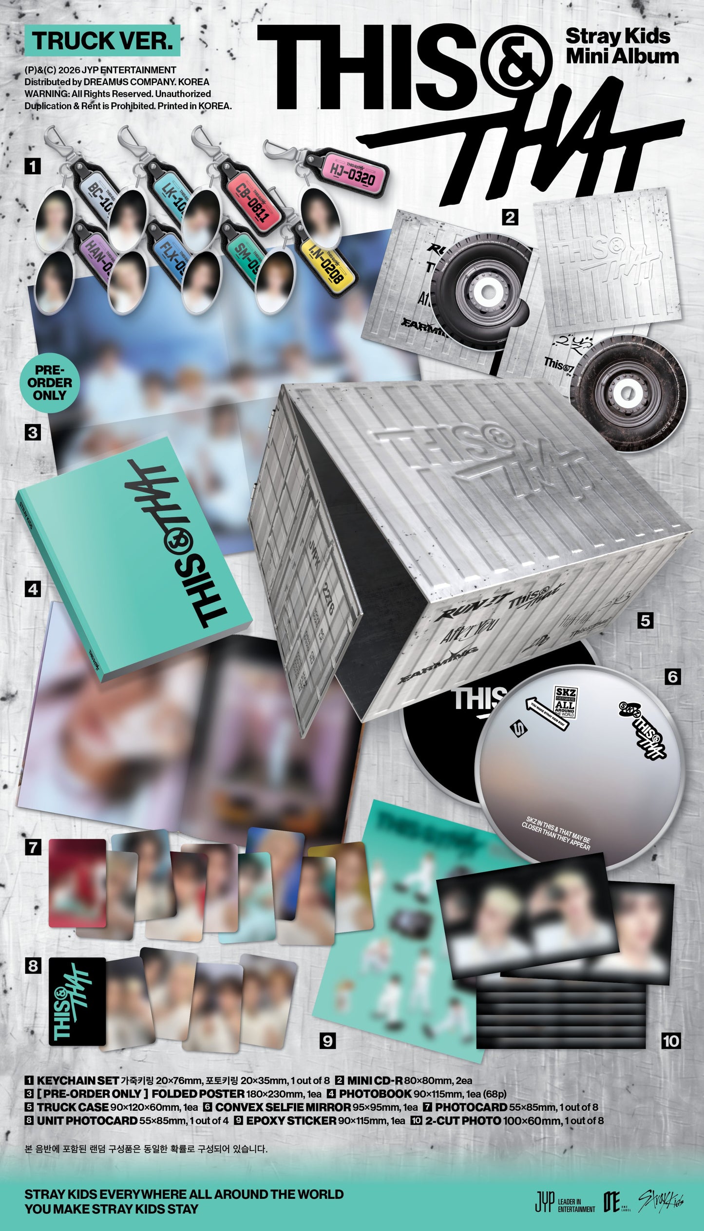 [PRE-ORDER] STRAY KIDS Mini Album 'THIS & THAT' [TRUCK VER.]