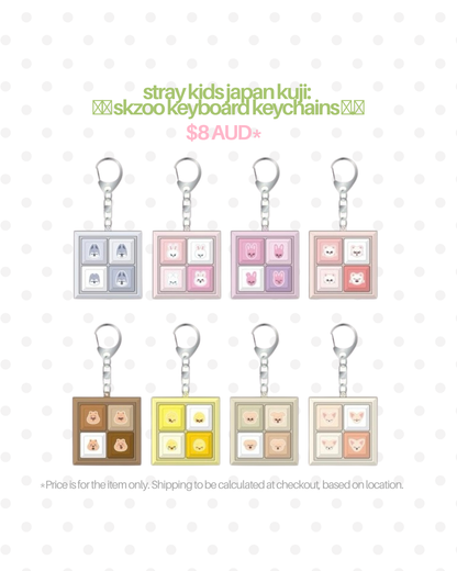 STRAY KIDS "we STAY, together" Kuji SKZOO Keyboard Keychain