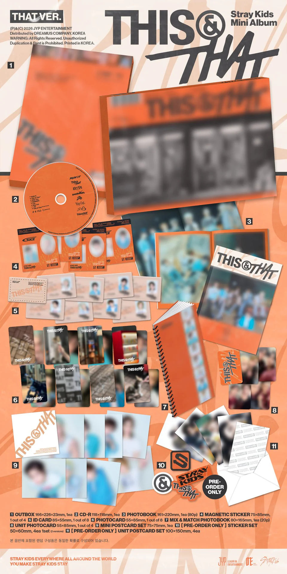 [PRE-ORDER] STRAY KIDS Mini Album 'THIS & THAT' [THIS / THAT VER.]